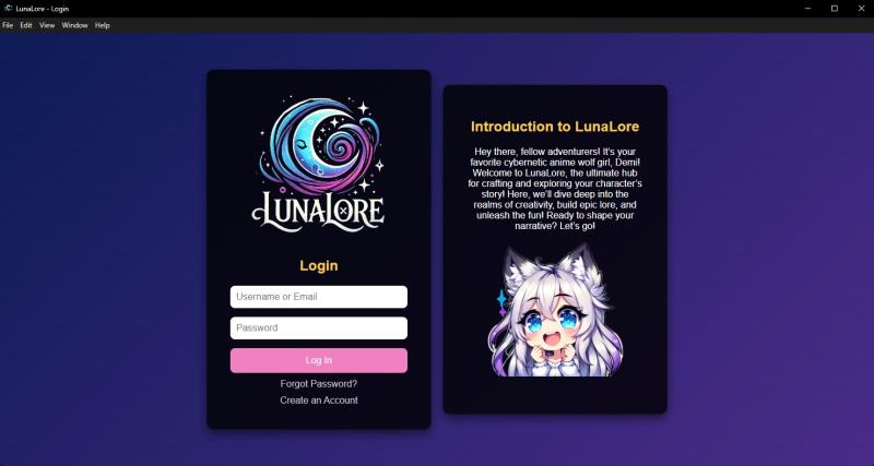 LunaLore Platform screenshot 1
