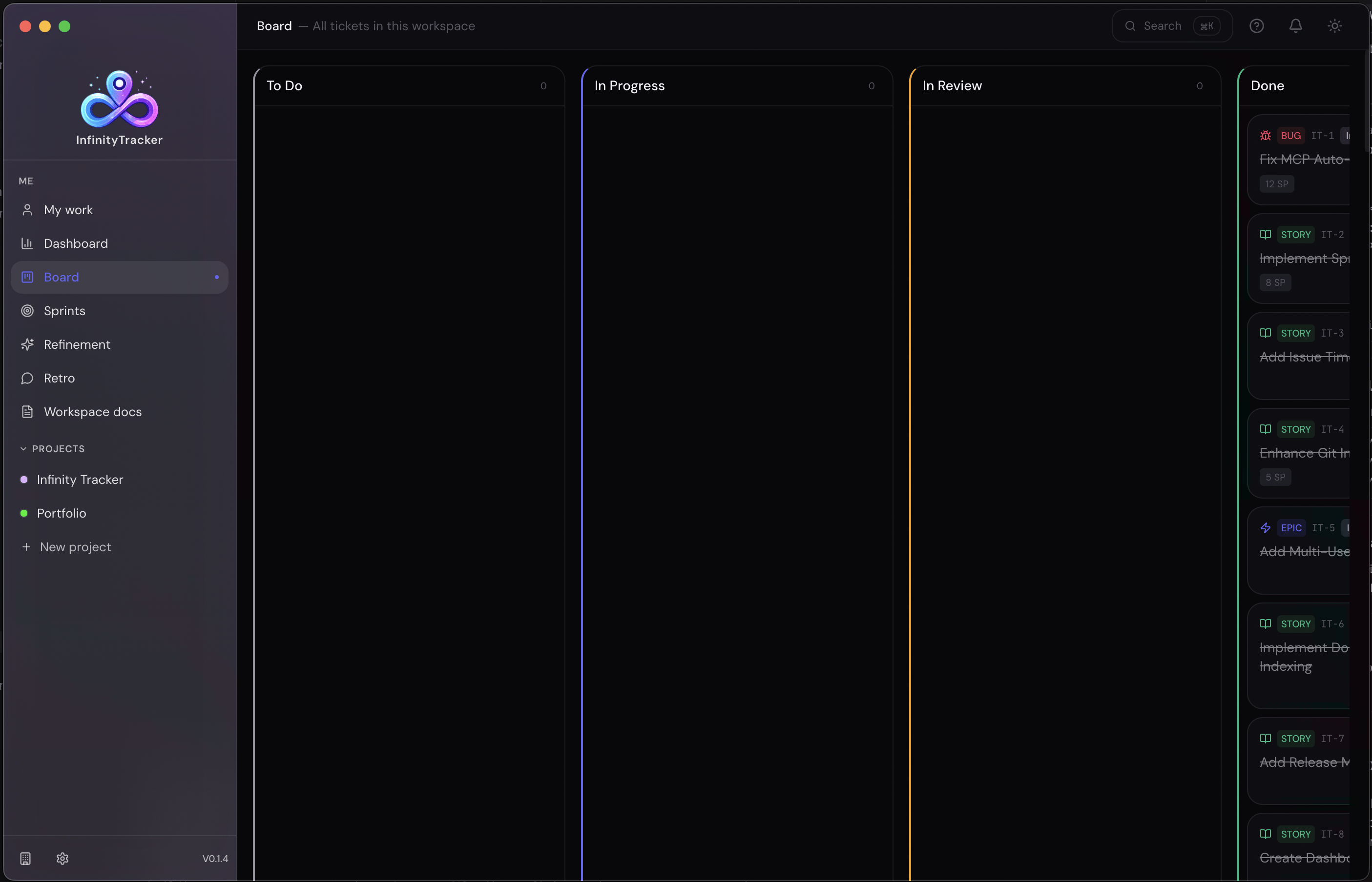 Infinity Tracker screenshot 2